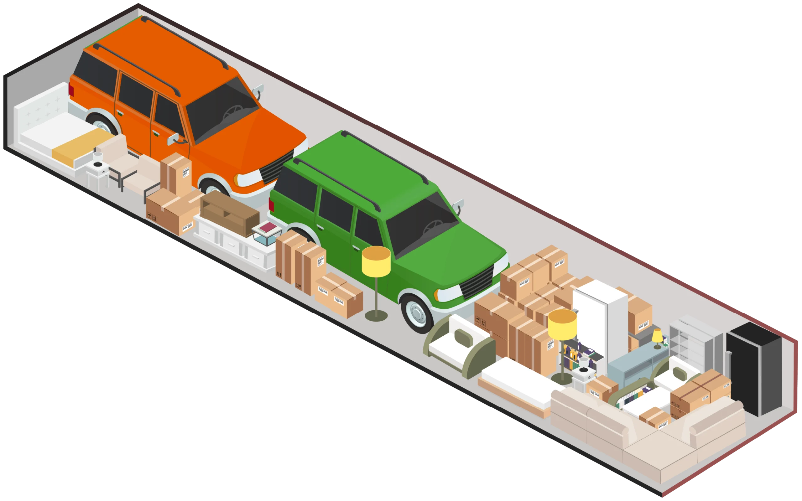 10x40 unit 5x10 storage unit