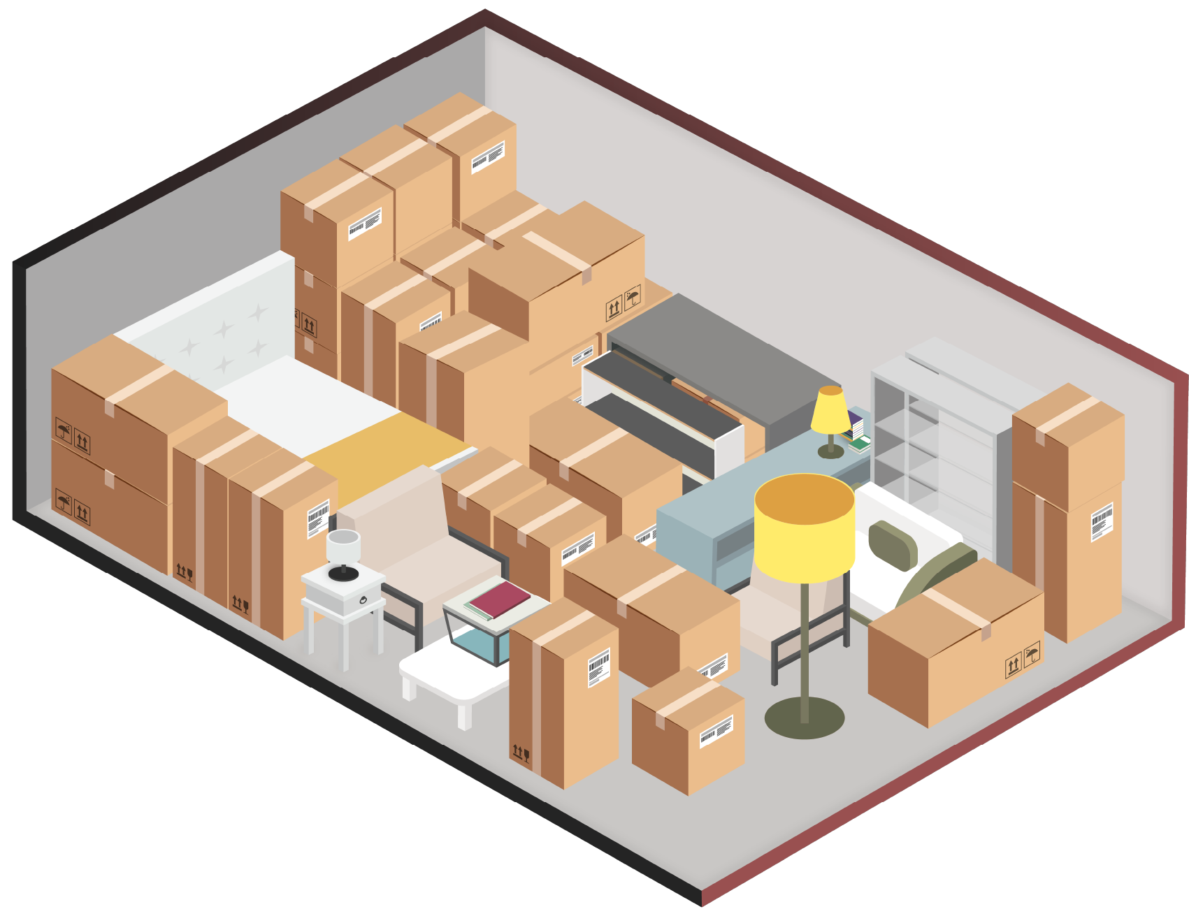 9x17 - 10x15 unit 5x10 storage unit